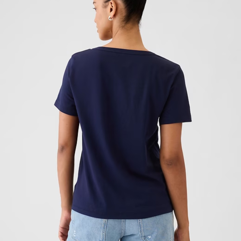 Gap BUNDLE 3 Organic Cotton VintageSoft V-Neck T-Shirt - Picture 4 of 15